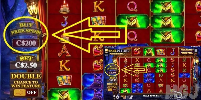 Feature Buy and Scatter Free Spin Mechanics